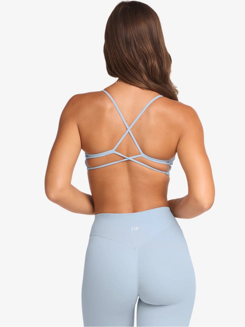 NWT CSB CROP SHOP BOUTIQUE Form Hailey Crop - Dusty Blue - Size small